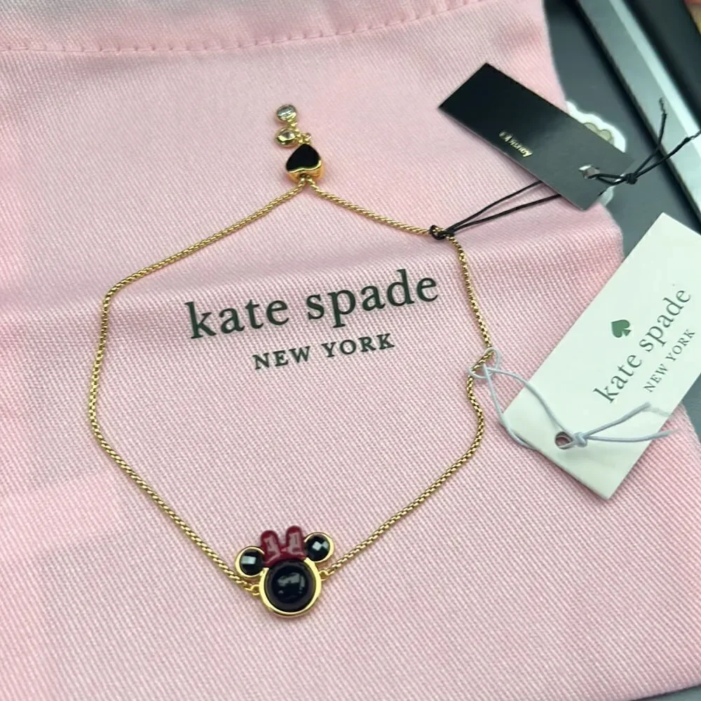 NWT Kate Spade Disney Minnie slider bracelet M1 - Picture 3 of 5